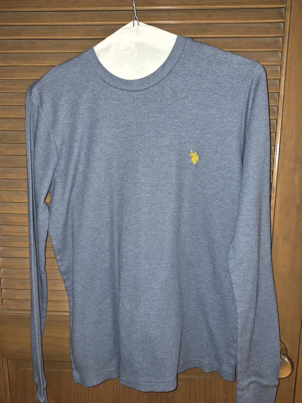 U.S. Polo Assn. Men’s Long Sleeve Crewneck Thermal Shirt - Blue